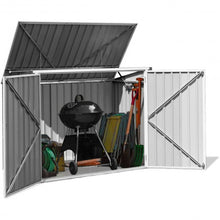 Load image into Gallery viewer, Horizontal Storage Shed 68 Cubic Feet for Garbage Cans