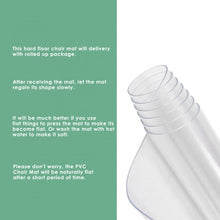 Load image into Gallery viewer, 47" x 47" PVC Chair Floor Mat