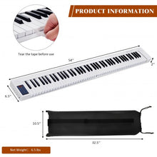 Load image into Gallery viewer, 2 in 1 Attachable Digital Piano Keyboard 88/44 Touch sensitive Key w/ MIDI-White