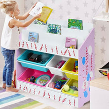 Load image into Gallery viewer, Kids Toy Storage Organizer Children Storage Bins & Book Sleeves