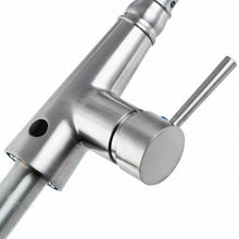 Load image into Gallery viewer, Pull-down Single Handle Brushed Nickel Kitchen Faucet