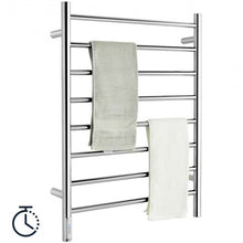 Load image into Gallery viewer, 8-Bar Wall Mounted Towel Warmer Stainless Steel Towel Rack