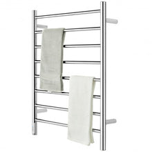 Load image into Gallery viewer, 8-Bar Wall Mounted Towel Warmer Stainless Steel Towel Rack