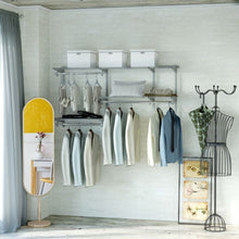 Load image into Gallery viewer, Custom Closet Organizer Kit 3 to 5 ft Wall-Mounted Closet System with Hang Rod