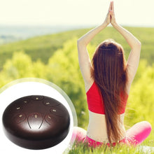 Load image into Gallery viewer, 10" Steel Tongue Drum 8 Notes Handpan Drum-Coffee