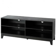 Load image into Gallery viewer, 58" Modern Entertainment Media Center Wood TV Stand-Black