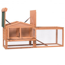 Load image into Gallery viewer, Wooden Rabbit Chicken Coop Poultry Cage