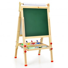 Load image into Gallery viewer, Kids Art Easel with Paper Roll Double-Sided Regulable Drawing Easel Plank