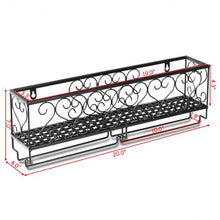 Load image into Gallery viewer, Wall Mounted Metal Wine Rack Wine Bottle Storage