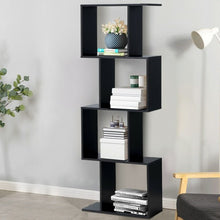 Load image into Gallery viewer, 4-tier S-Shaped Bookcase