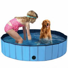 Load image into Gallery viewer, 63" Foldable Portable Leakproof Kiddie Bathing Tub-Blue