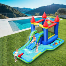 Load image into Gallery viewer, Inflatable Bounce House Kids Water Slide with Climbing Wall