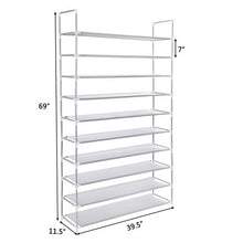 Load image into Gallery viewer, 50 Pair 10 Tiers Shoe Rack Shelf Storage Organizer