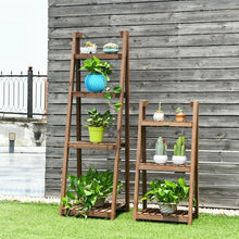 Load image into Gallery viewer, Folding Flower Stand Rack Wood Plant Storage Display Shelf