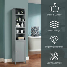 Load image into Gallery viewer, 72'' Free Standing Tall Floor Bathroom Storage Cabinet-Gray