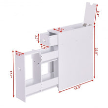 Load image into Gallery viewer, White Bathroom Cabinet Space Saver Storage Organizer