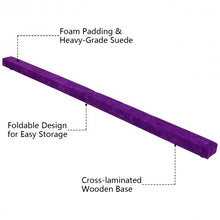Load image into Gallery viewer, 7' Sectional Gymnastics Floor Balance Beam-Purple