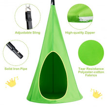 Load image into Gallery viewer, 32" Kids Nest Swing Hanging Seat Hammock-Green
