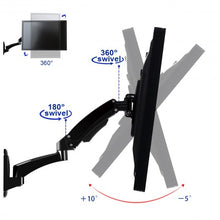 Load image into Gallery viewer, 51 lbs TV Wall Mount Hydraulic Arm Adjustable Monitor Bracket-Black