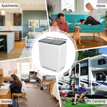 Load image into Gallery viewer, Portable Semi-automatic Washing Machine with Built-in Drain Pump-Gray