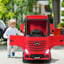 Load image into Gallery viewer, 12 V Mercedes Benz Actros Electric Kids Ride on Truck w/ Remote Control & MP3