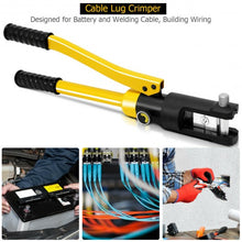 Load image into Gallery viewer, 16 Ton Cable Lug Hydraulic Wire Terminal Crimper with Dies