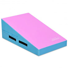 Load image into Gallery viewer, Incline Gymnastics Mat Wedge Ramp Gym Tumbling Exercise Mat-Pink & Blue