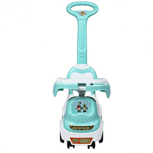 Load image into Gallery viewer, 3-in-1 Ride On Push Car with Music Box & Horn-Green