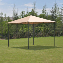 Load image into Gallery viewer, 10' x 10' Garden Square Gazebo Canopy Tent Shelter Awning-Coffee