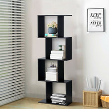 Load image into Gallery viewer, 4-tier S-Shaped Bookcase