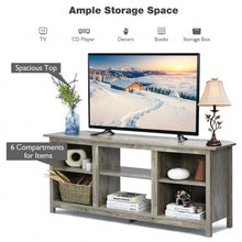 Load image into Gallery viewer, 2-Tier Entertainment Media Console Center-Gray