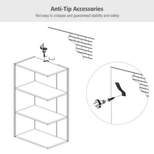 Load image into Gallery viewer, 3-tier Freestanding Decorative Storage Wooden Bookcase