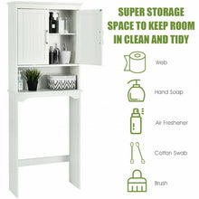 Load image into Gallery viewer, Over Toilet Space Saver Bathroom Organizer with Storage Cabinet