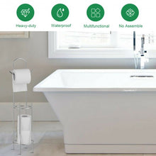 Load image into Gallery viewer, Free Standing Toilet Paper Roll Holder for Bathroom Storage