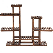 Load image into Gallery viewer, 6 Tier Wooden Shelf Storage Plant Rack Stand
