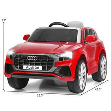 Load image into Gallery viewer, 12V Licensed AudiQ8 Kids Ride On Car-Red