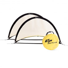 Load image into Gallery viewer, 6' 4' 2.5' Set of 2 Portable Pop-Up Soccer Goals Net-6'