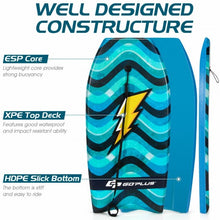 Load image into Gallery viewer, 41" Lightweight Bodyboard with Wrist Leash for Kids and Adults-L