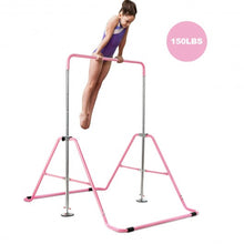Load image into Gallery viewer, Expandable Gymnastics Training Bar Adjustable Junior Horizontal Kip Bar