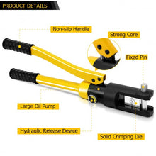 Load image into Gallery viewer, 16 Ton Cable Lug Hydraulic Wire Terminal Crimper with Dies