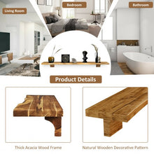 Load image into Gallery viewer, 60" Wall Shelf Wood Floating Shelf Wall Mounted Storage Rack