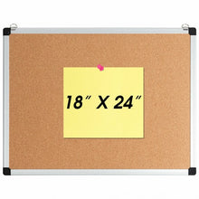 Load image into Gallery viewer, 1 or 3 Pack 24" x 18" Cork Board Set with 10 Thumb Tacks-1 Pack