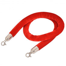 Load image into Gallery viewer, Crowd Control Velvet Rope with Polished Hooks