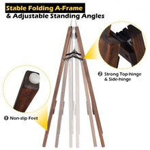 Load image into Gallery viewer, 31.5" Wood A-Frame Sidewalk Signage Chalkboard