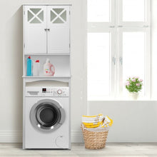 Load image into Gallery viewer, 2-door Over The Toilet Bathroom Storage Cabinet with Adjustable Shelf