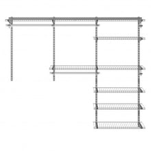 Load image into Gallery viewer, Custom Closet Organizer Kit 4 to 6 ft Wall-Mounted Closet System with Hang Rod