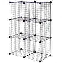 Load image into Gallery viewer, DIY 6 Metal Wire Free Standing Modular Storage Cubes