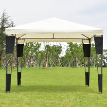 Load image into Gallery viewer, Outdoor 10' x 10' Rattan Wicker Gazebo Canopy-Beige
