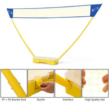 Load image into Gallery viewer, Portable Badminton Set Folding Tennis Badminton Volleyball Net