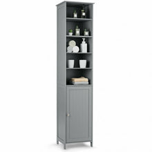 Load image into Gallery viewer, 72'' Free Standing Tall Floor Bathroom Storage Cabinet-Gray